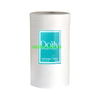Рушники в рулоні DOILY 40х70 см (100 шт) з перфорацією, спанлейс 40 г/м2 сітка